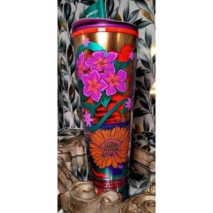 *RESCUE ANIMAL FUNDRAISER*SBX Rex Hamilton TX Wildflower 24oz Cold Cup Tumbler